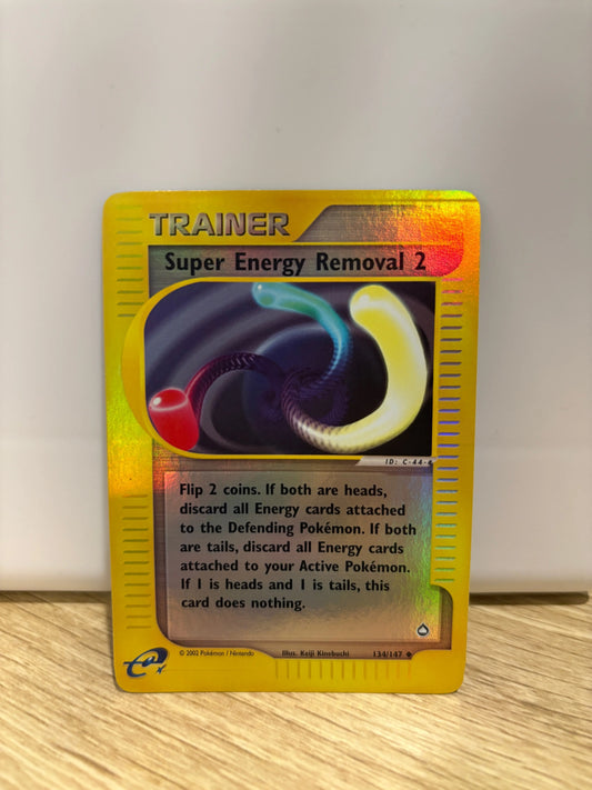 Pokémon Card - Super Energy Removal 2 Trainer Aquapolis Reverse Holo 134/147 NM FRENLY BRICKS - Open 7 Days