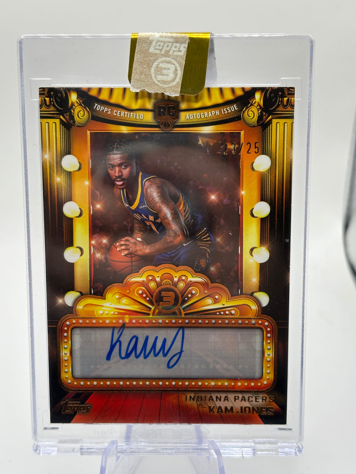 2025-26 Topps 3 Basketball Next Feature /25 Kam Jones Auto #NF-KJO FRENLY BRICKS - Open 7 Days image 1
