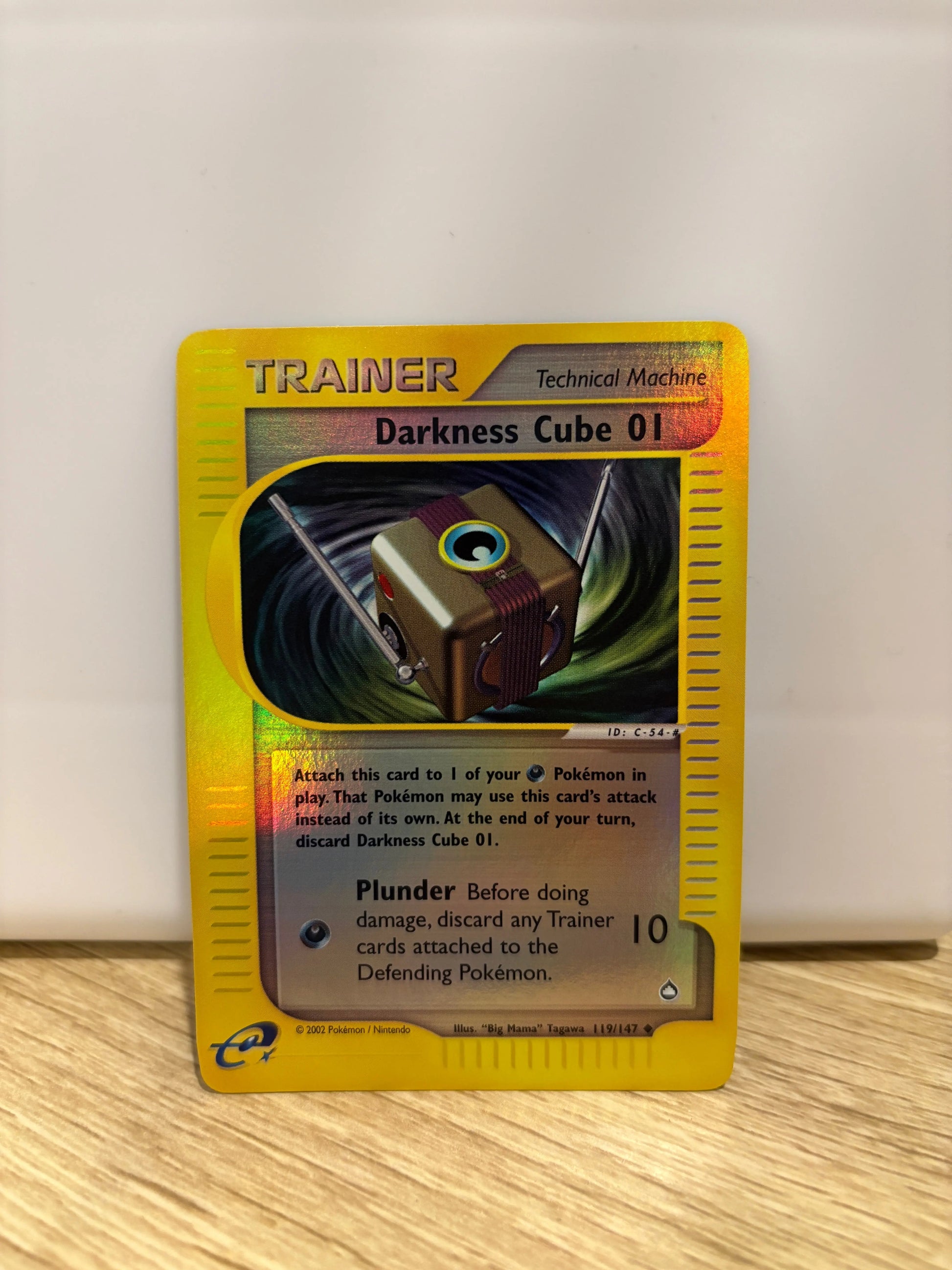 Pokemon TCG Trainer Darkness Cube Aquapolis Reverse Holo #119 NM FRENLY BRICKS - Open 7 Days