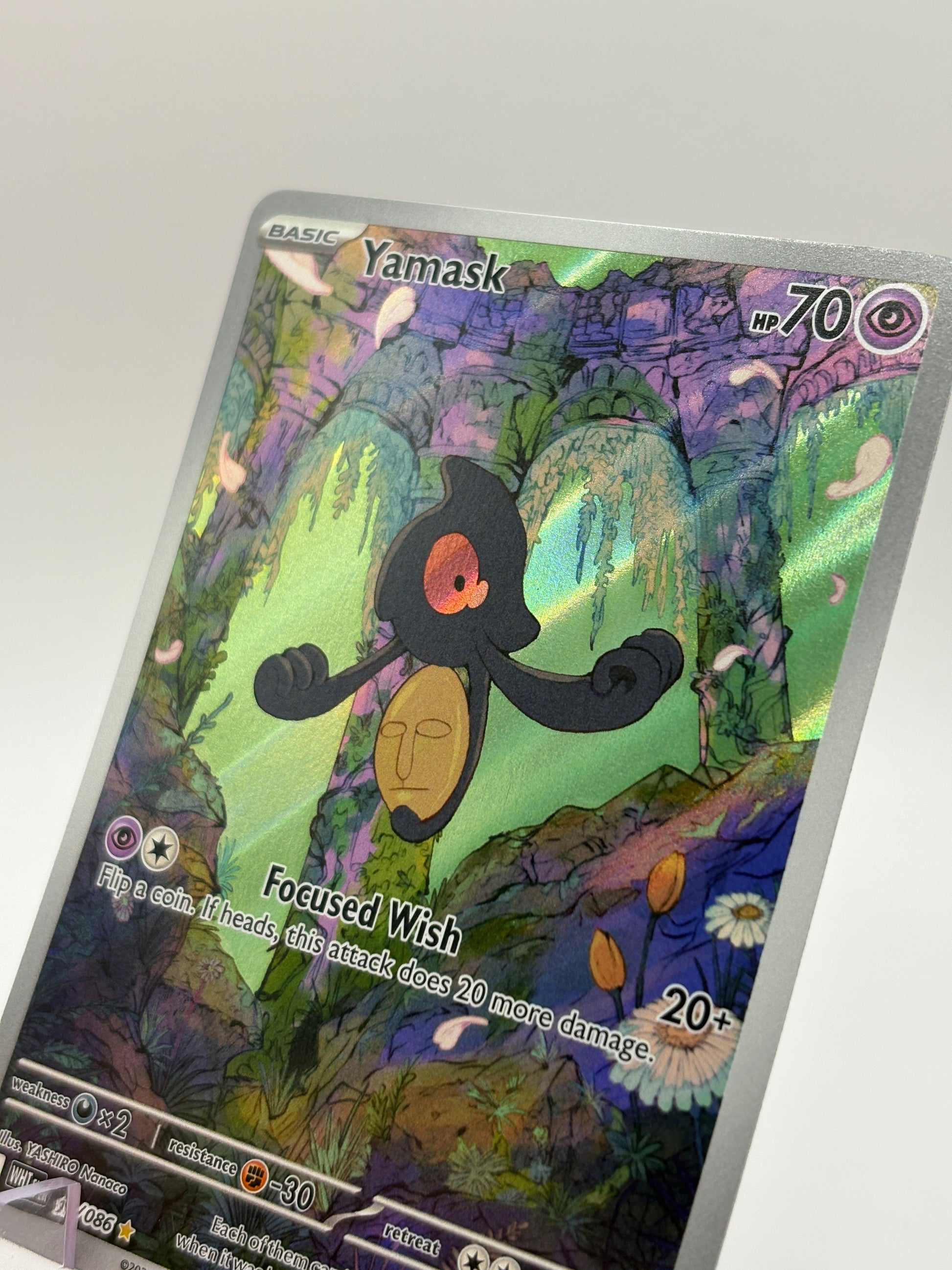 Pokemon TCG White Flare - Yamask 122/086 Illustration Rare NM FRENLY BRICKS - Open 7 Days