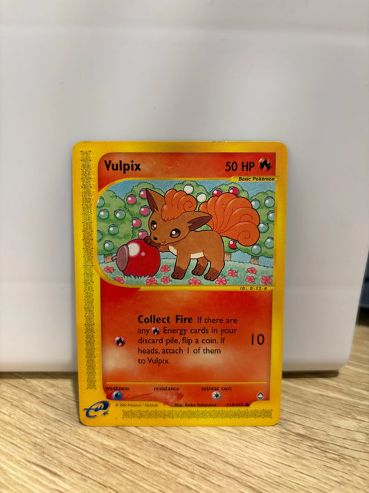 Pokemon Aquapolis 116/147 Vulpix Card LP+ (1) FRENLY BRICKS - Open 7 Days