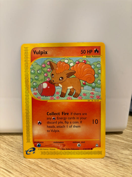 Pokemon Aquapolis 116/147 Vulpix Card NM (2) FRENLY BRICKS - Open 7 Days
