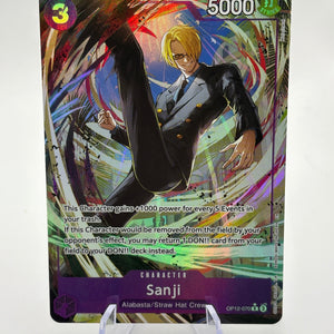 One Piece Card Game Sanji OP12-070 Alt Art Foil Rare 5000 Power Legacy FRENLY BRICKS - Open 7 Days