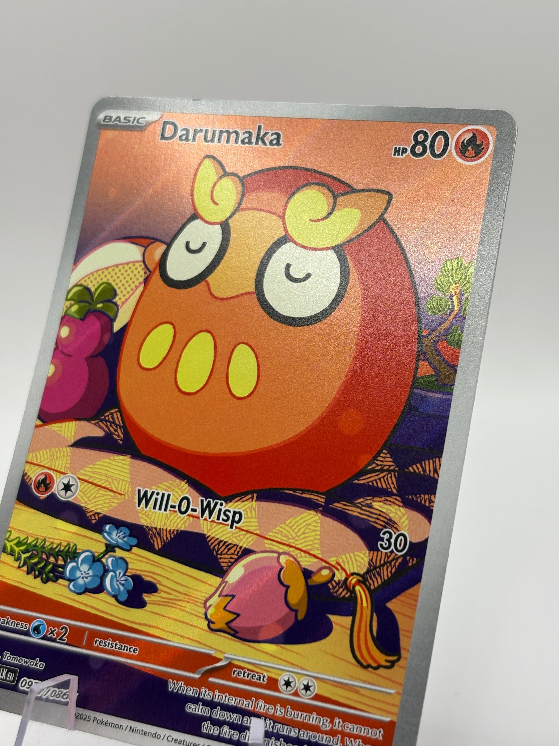 Pokemon TCG Black Bolt - Darumaka 097/086 Illustration Rare NM FRENLY BRICKS - Open 7 Days