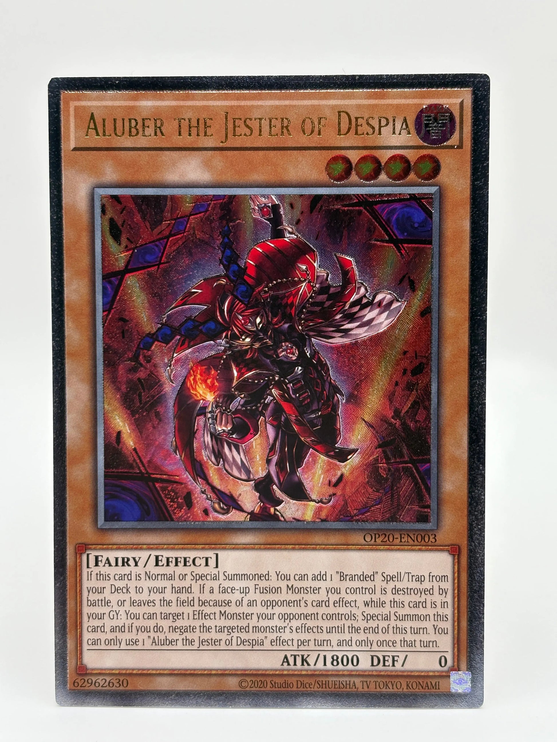 Yugioh! Ultimate Rare OTS 20 Aluber the Jester of Despia OP20-EN003 LP FRENLY BRICKS - Open 7 Days