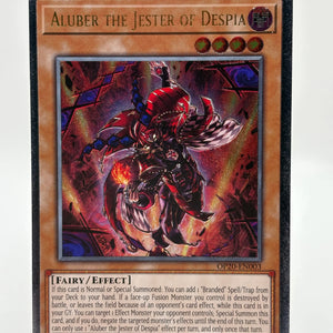 Yugioh! Ultimate Rare OTS 20 Aluber the Jester of Despia OP20-EN003 LP FRENLY BRICKS - Open 7 Days