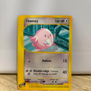 Pokemon Chansey 69/147 Aquapolis Common NM (2) FRENLY BRICKS - Open 7 Days