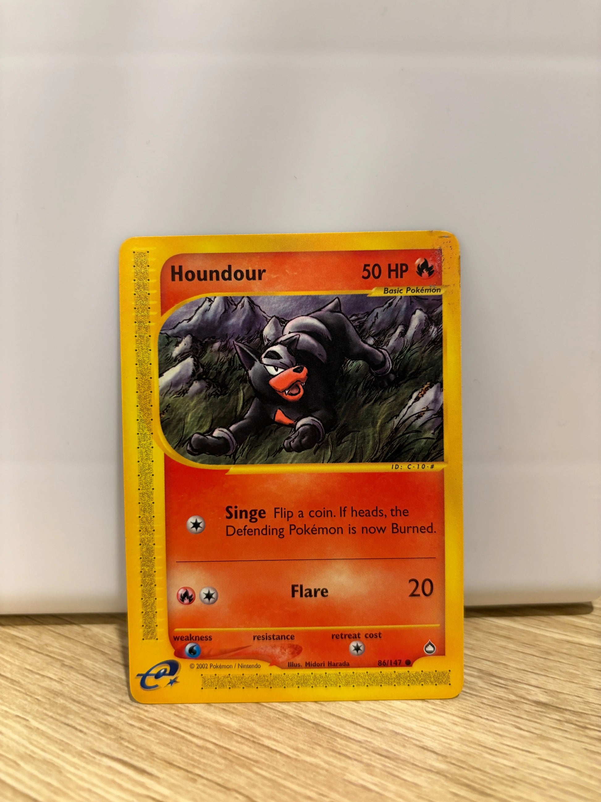 Pokemon TCG Aquapolis Houndour 86/147 Common LP (1) FRENLY BRICKS - Open 7 Days