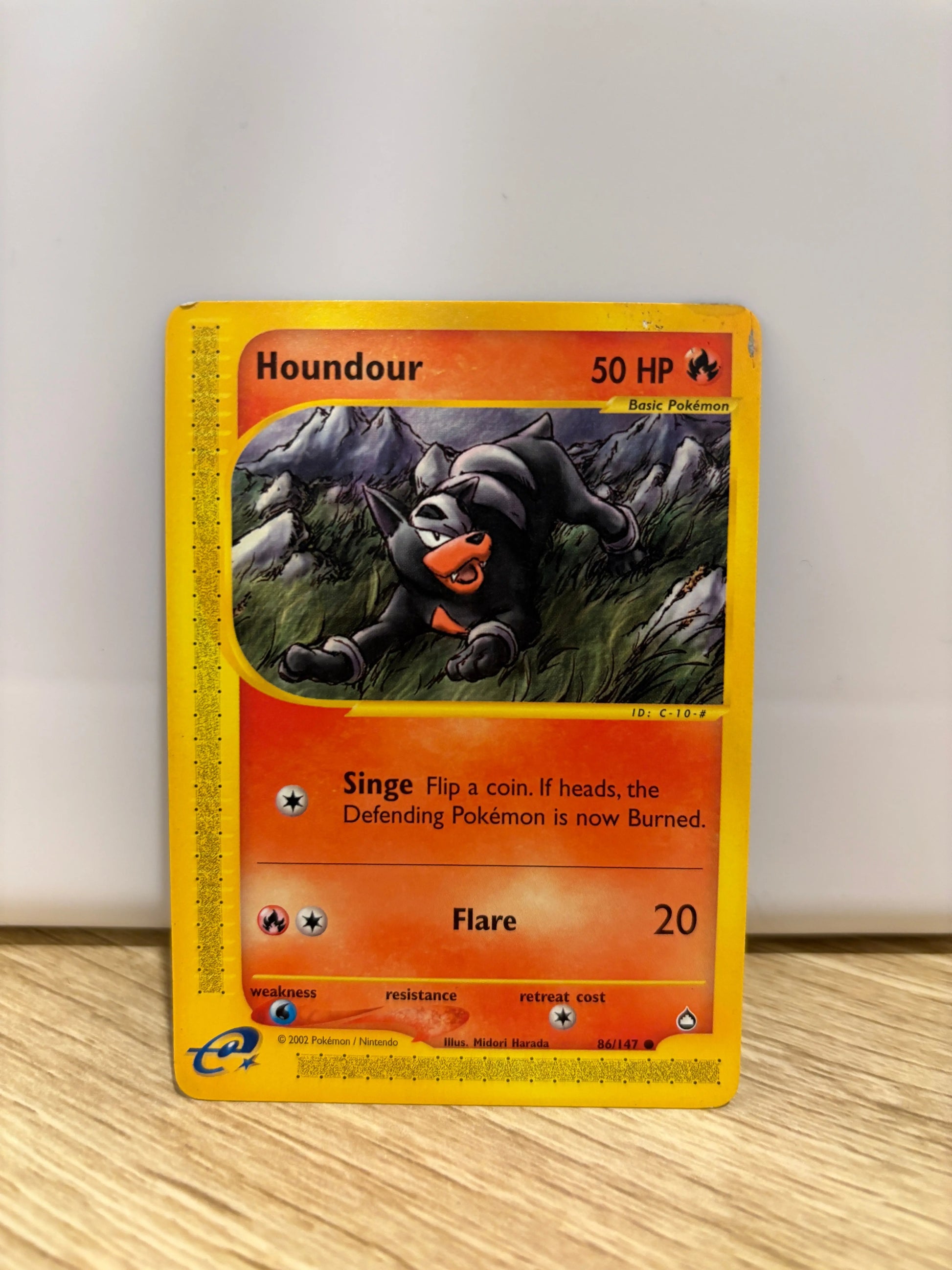 Pokemon TCG Aquapolis Houndour 86/147 Common LP (2) FRENLY BRICKS - Open 7 Days