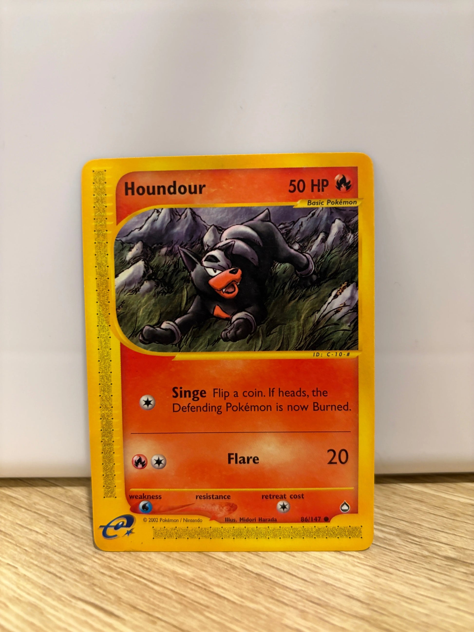 Pokemon TCG Aquapolis Houndour 86/147 Common NM (3) FRENLY BRICKS - Open 7 Days