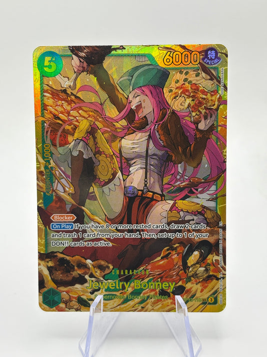 Bandai One Piece Jewelry Bonney OP12-118 Secret Rare Alt Art Foil EN FRENLY BRICKS - Open 7 Days