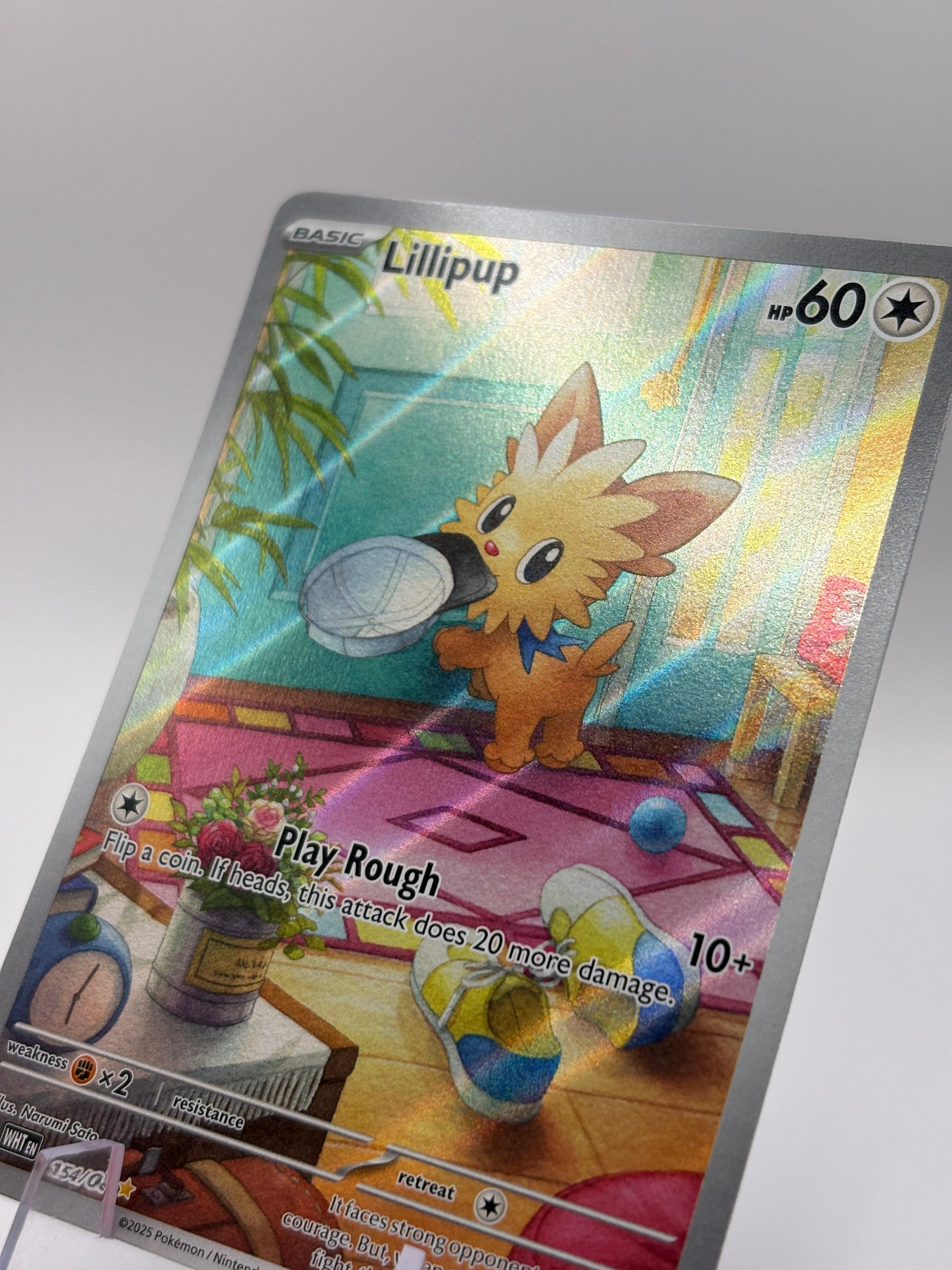 Pokemon TCG White Flare - Lillipup 154/086 Illustration Rare NM FRENLY BRICKS - Open 7 Days