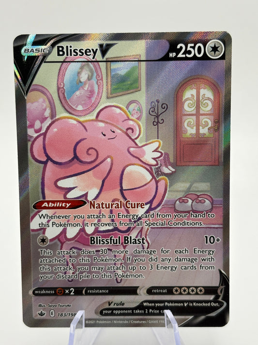 Pokemon TCG Chilling Reign - Blissey V 183/198 Alternate Full Art NM FRENLY BRICKS - Open 7 Days