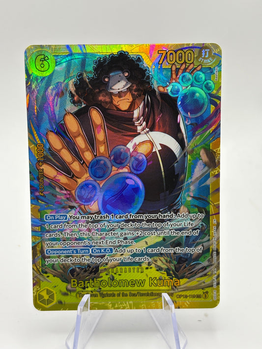 Bartholomew Kuma OP12-119 Legacy of the Master Foil SEC FRENLY BRICKS - Open 7 Days