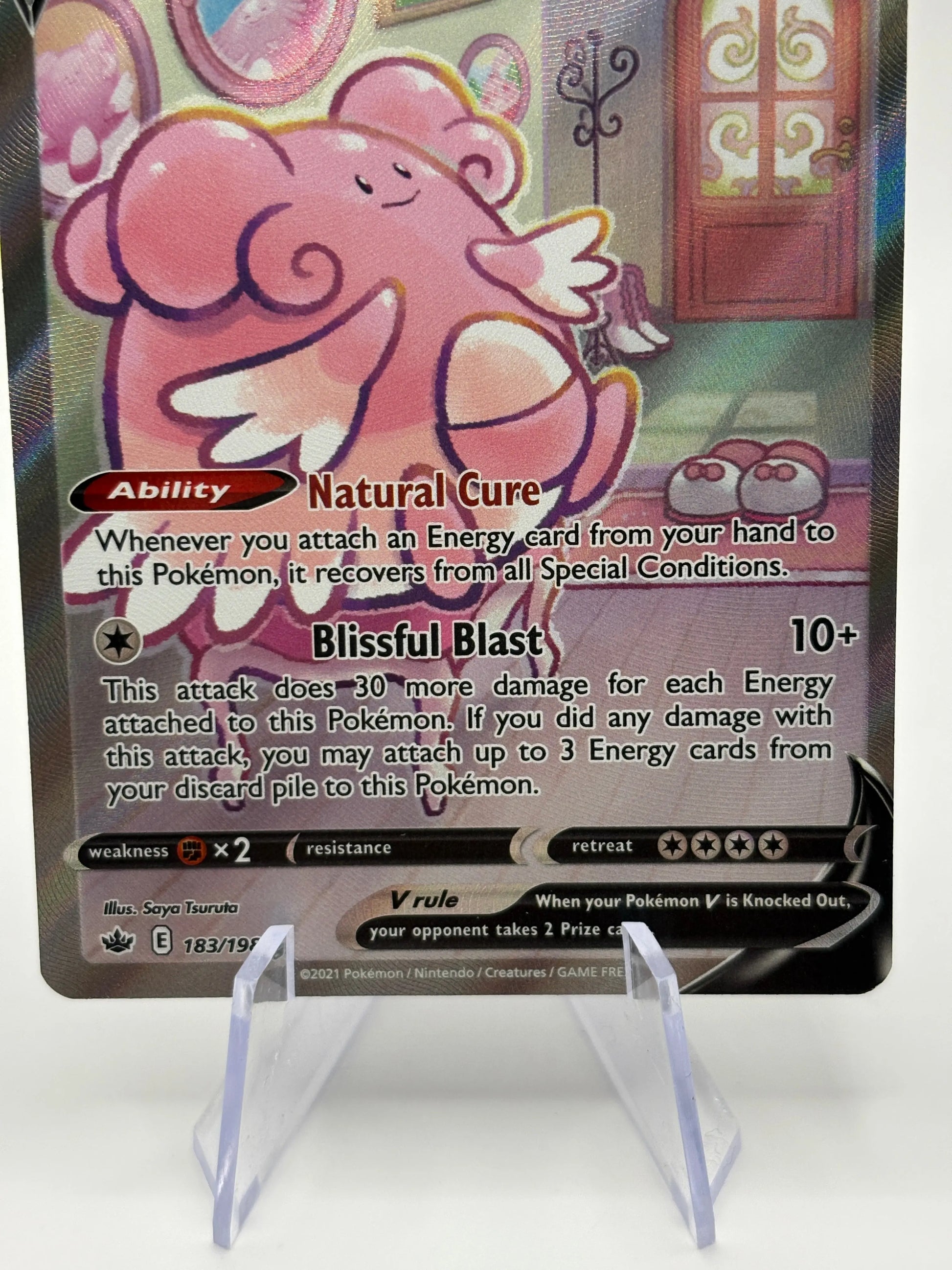 Pokemon TCG Chilling Reign - Blissey V 183/198 Alternate Full Art NM FRENLY BRICKS - Open 7 Days Pokemon TCG Chilling Reign - Blissey V 183/198 Alternate Full Art NM FRENLY BRICKS - Open 7 Days