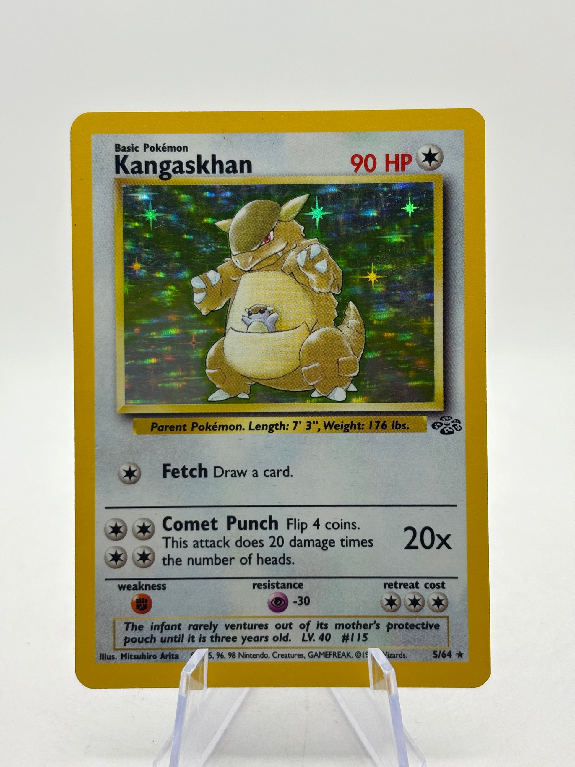 Pokemon TCG WOTC Jungle Unlimited - Kangaskhan 5/64 Rare Holo MP FRENLY BRICKS - Open 7 Days