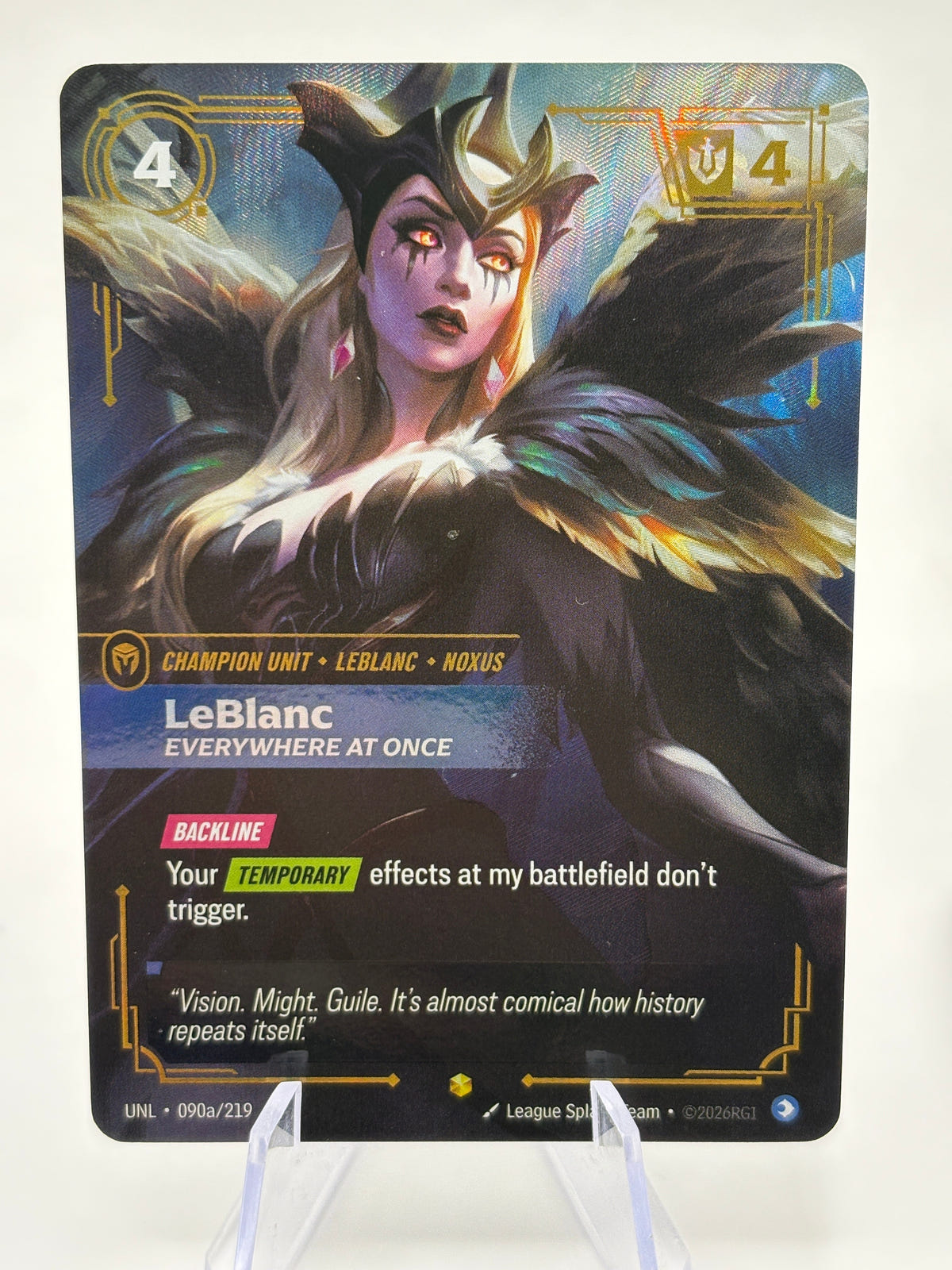 Riftbound Unleashed LeBlanc Everywhere at Once Alt Art 090a/219 Near Mint FRENLY BRICKS - Open 7 Days image 1