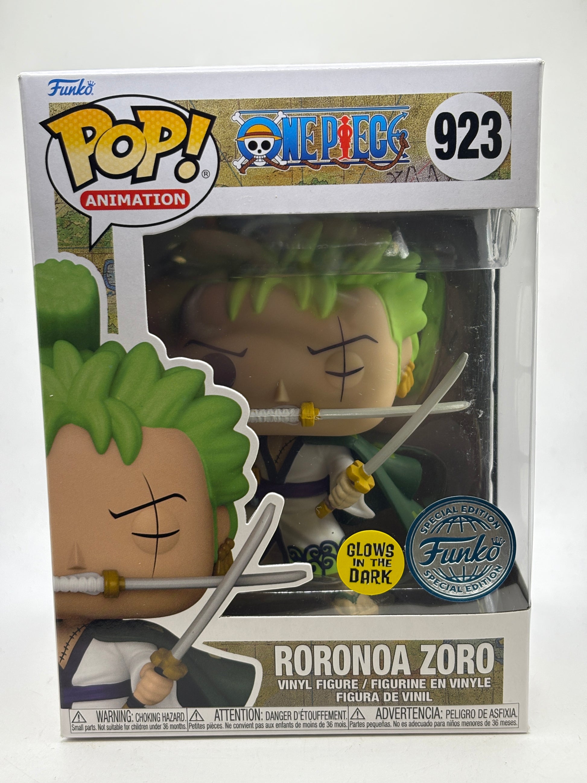 Funko POP! Animation One Piece #923 Roronoa Zoro Glow Special Edition image 1