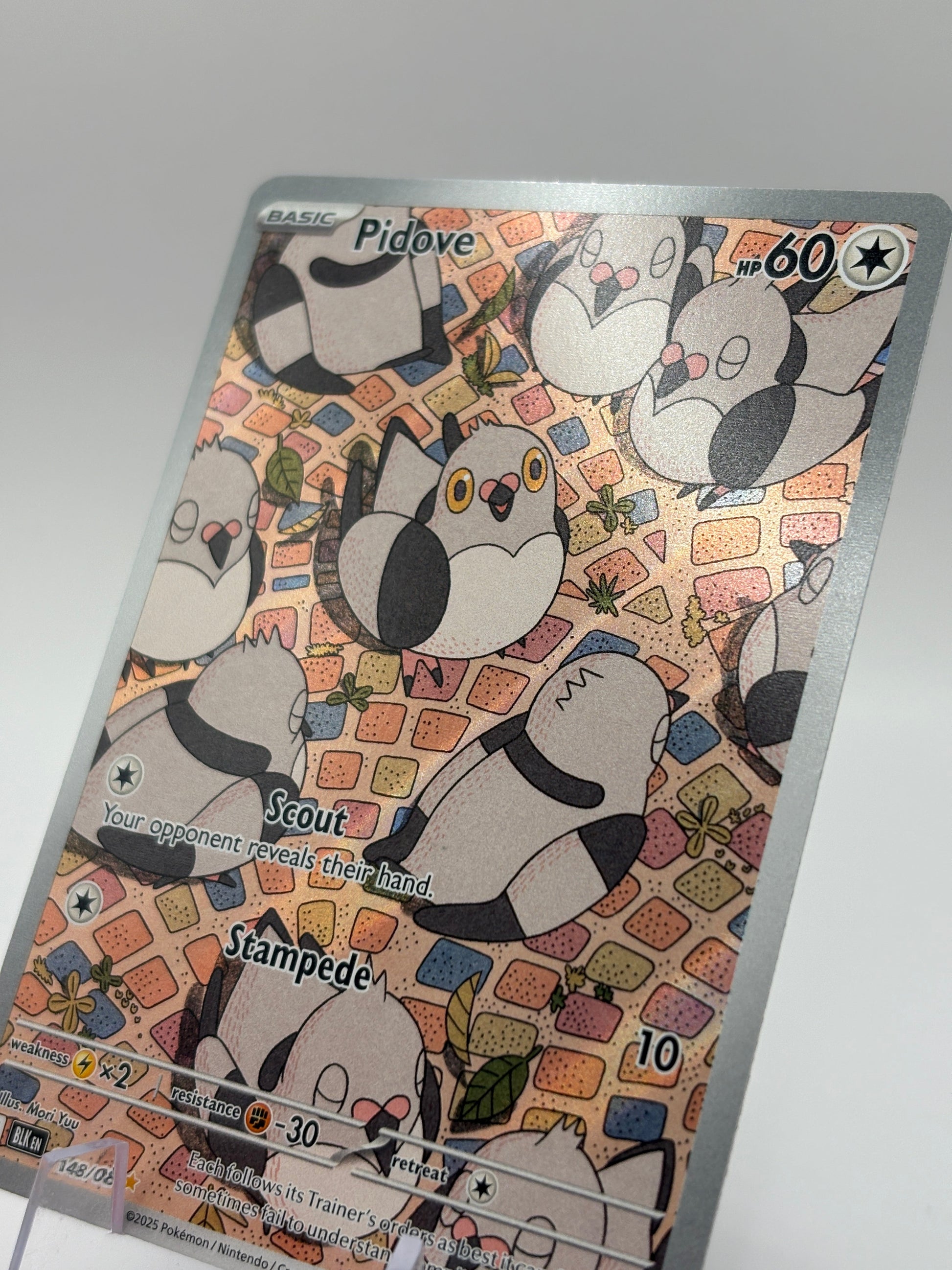 Pokemon TCG Black Bolt - Pidove 148/086 Illustration Rare NM FRENLY BRICKS - Open 7 Days