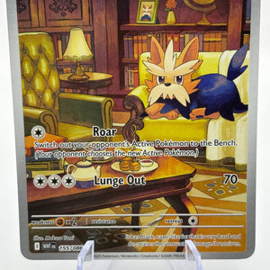 Pokemon TCG White Flare - Herdier 155/086 Illustration Rare NM FRENLY BRICKS - Open 7 Days