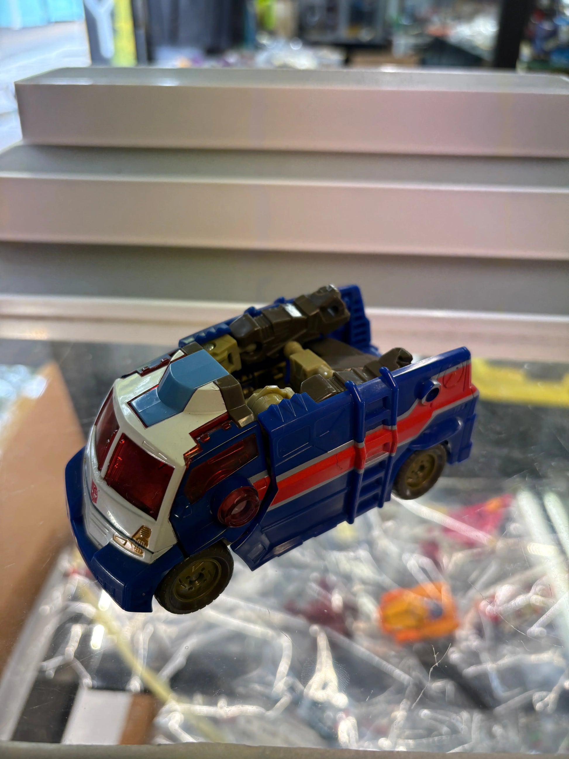 Transformers Energon TOW-LINE Powerlinx RID Wrecker Van BAF Animated 2004 *INCOMPLETE* FRENLY BRICKS - Open 7 Days