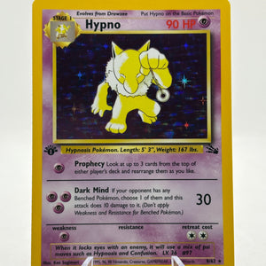 Pokemon TCG WOTC Fossil 1st Edition - Hypno 8/62 Rare Holo LP FRENLY BRICKS - Open 7 Days