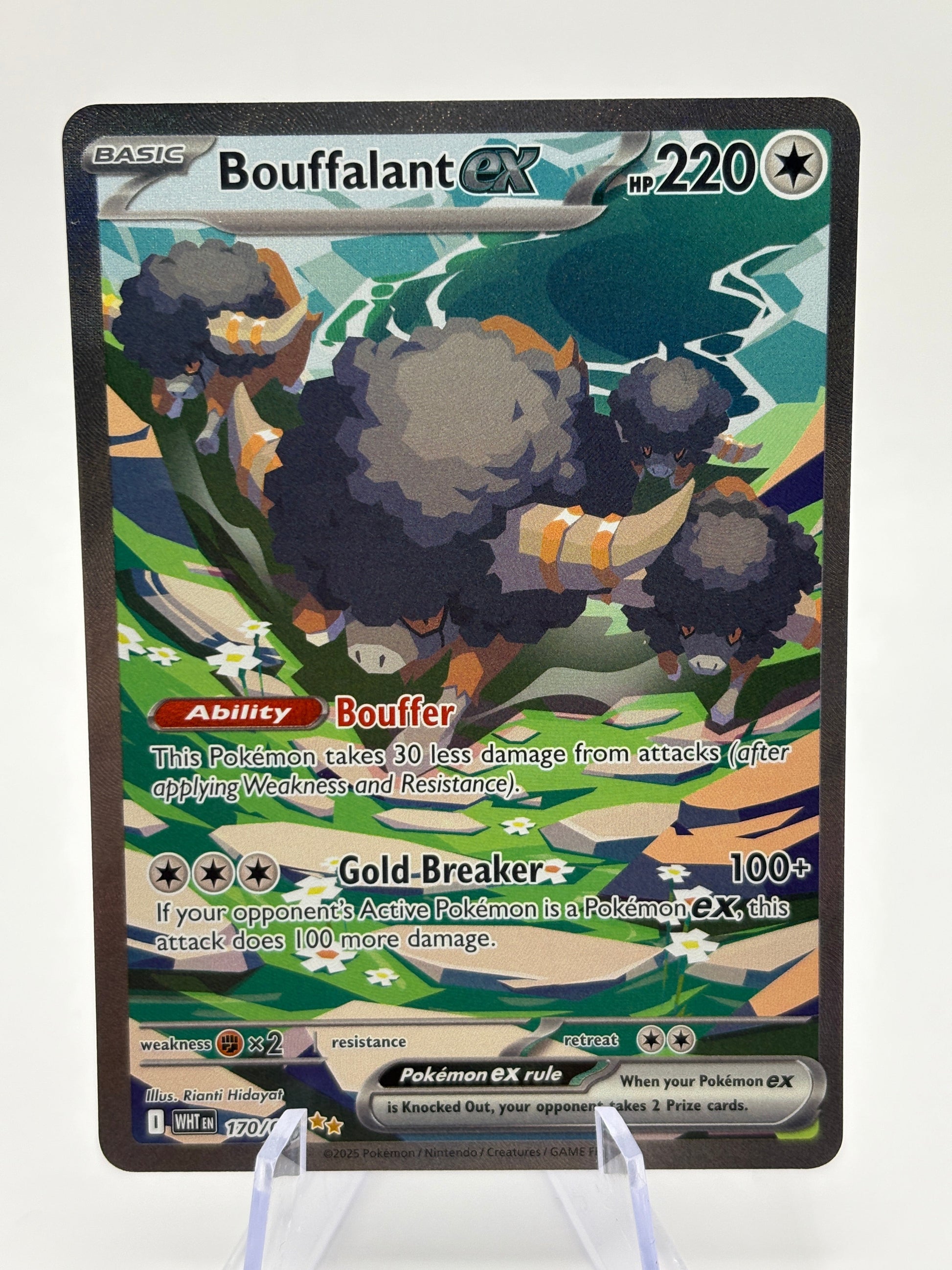 Pokemon TCG White Flare - Bouffalant EX 170/086 Special Illustration Rare NM FRENLY BRICKS - Open 7 Days