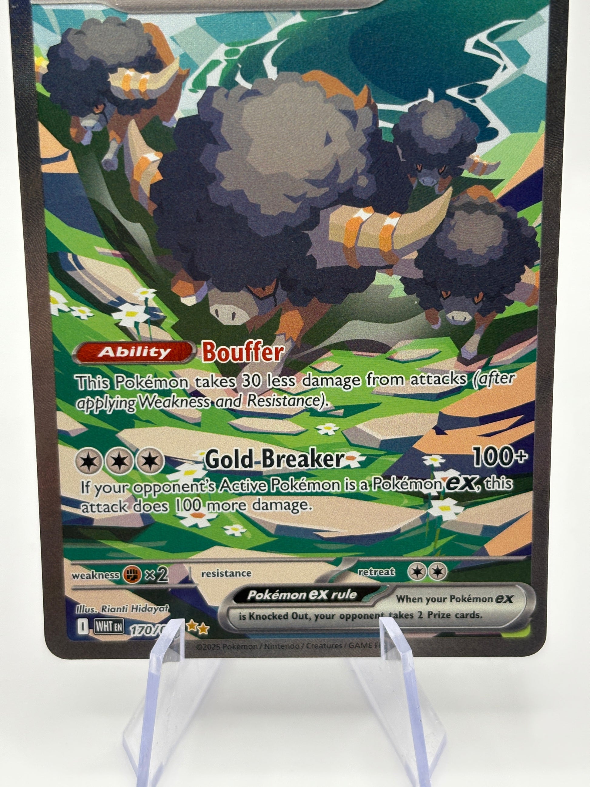 Pokemon TCG White Flare - Bouffalant EX 170/086 Special Illustration Rare NM FRENLY BRICKS - Open 7 Days