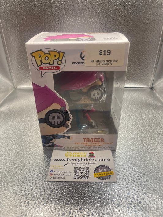 Funko POP! Games Overwatch #495 Tracer Punk FRENLY BRICKS - Open 7 Days