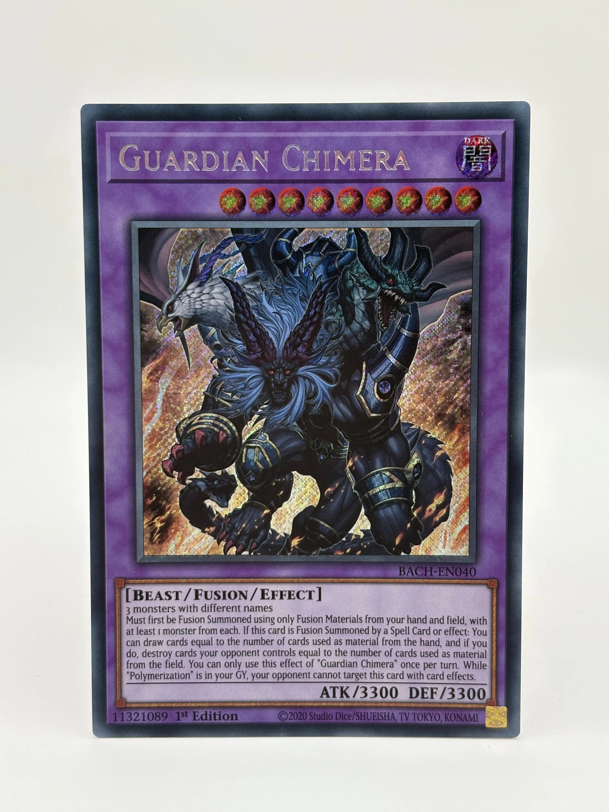 Guardian Chimera Secret Rare 1St Edition BACH-EN040 Yugioh LP FRENLY BRICKS - Open 7 Days