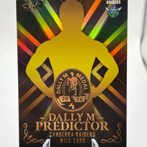 Select 2026 NRL League Heroes Dally M Predictor Gold /270 Raiders Wild Card (2) FRENLY BRICKS - Open 7 Days