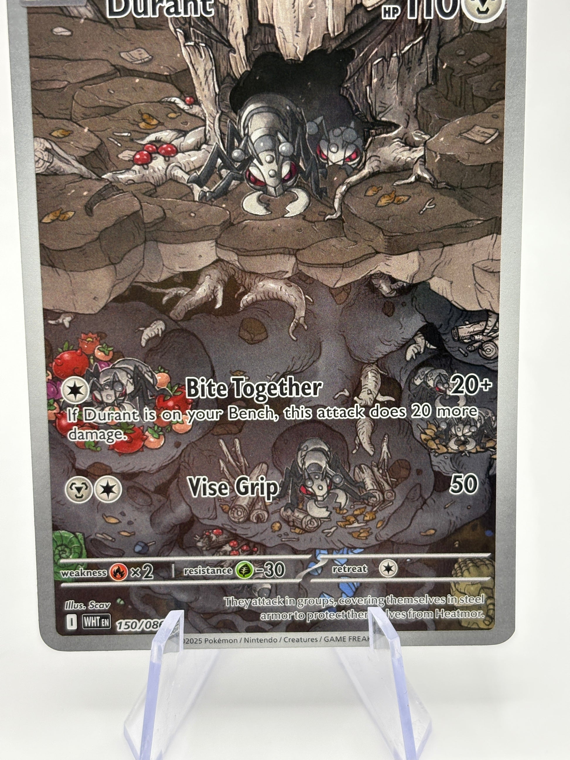 Pokemon TCG White Flare - Durant 150/086 Illustration Rare NM FRENLY BRICKS - Open 7 Days