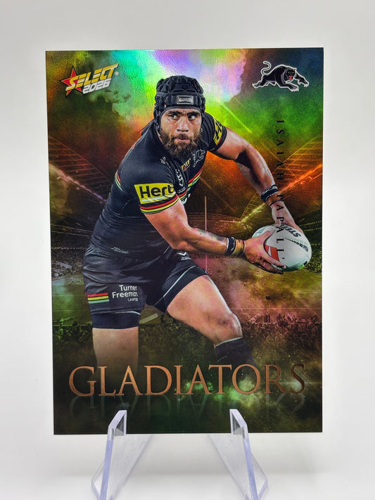 2026 Select NRL League Heroes Gladiators Gold Isaiah Papali'i /140 Panthers FRENLY BRICKS - Open 7 Days