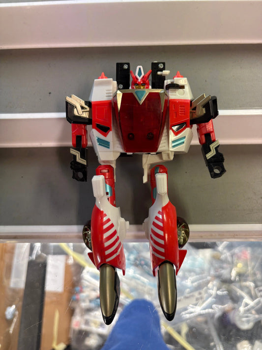 Transformers Cybertron Speed Planet OVERRIDE Figure Red White Racer FRENLY BRICKS - Open 7 Days