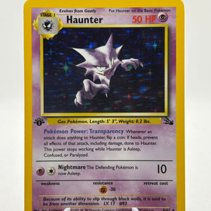 Pokemon TCG WOTC Fossil 1st Edition - Haunter 6/62 Rare Holo LP FRENLY BRICKS - Open 7 Days