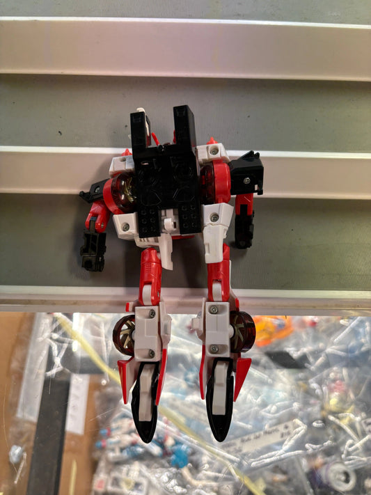 Transformers Cybertron Speed Planet OVERRIDE Figure Red White Racer FRENLY BRICKS - Open 7 Days