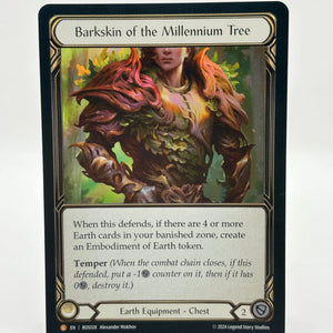 Flesh & Blood TCG Rainbow Foil Barkskin of the Millennium Tree Legendary ROS028 FRENLY BRICKS - Open 7 Days