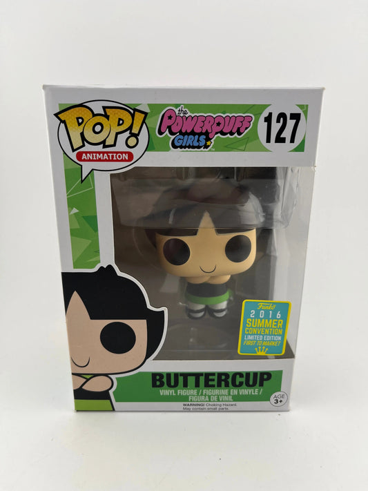 Funko POP Animation The Powerpuff Girls Buttercup #127 2016 Summer Convention FRENLY BRICKS - Open 7 Days