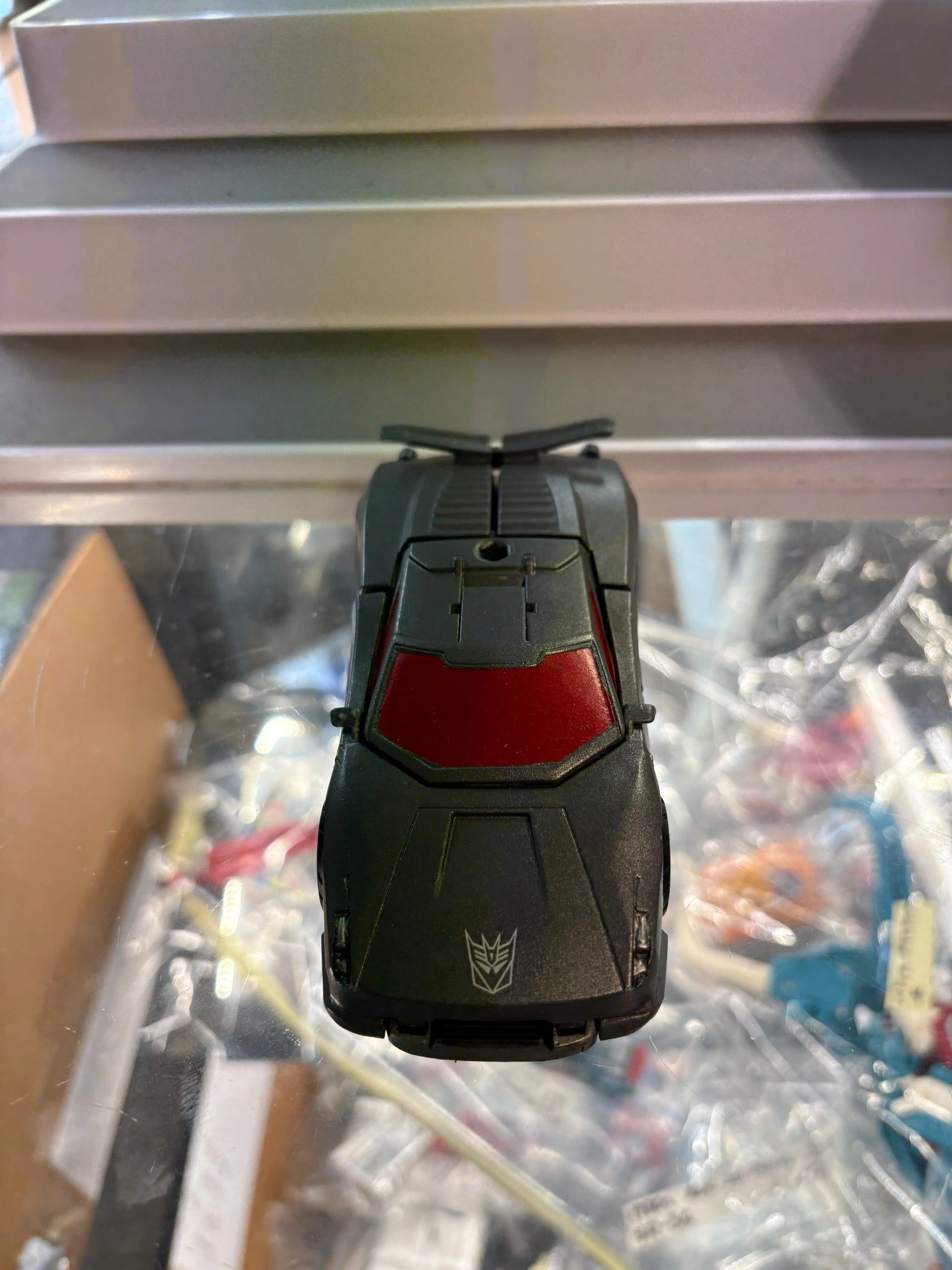 Transformers Decepticon Action Figure Grey / Red Car FRENLY BRICKS - Open 7 Days