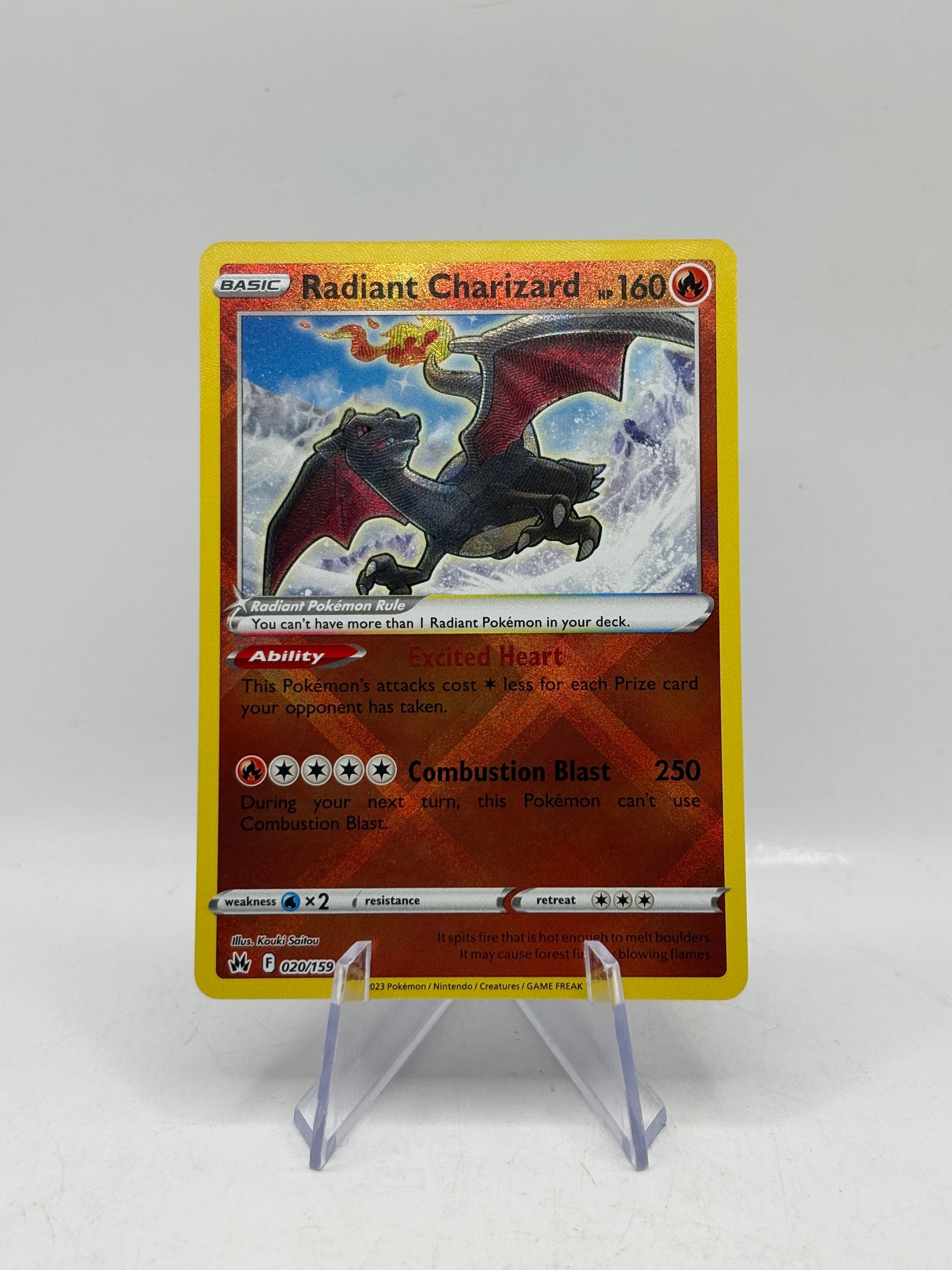 Pokemon TCG Sword & Shield Crown Zenith - Radiant Charizard 020/159 Rare Holo NM (2) FRENLY BRICKS - Open 7 Days