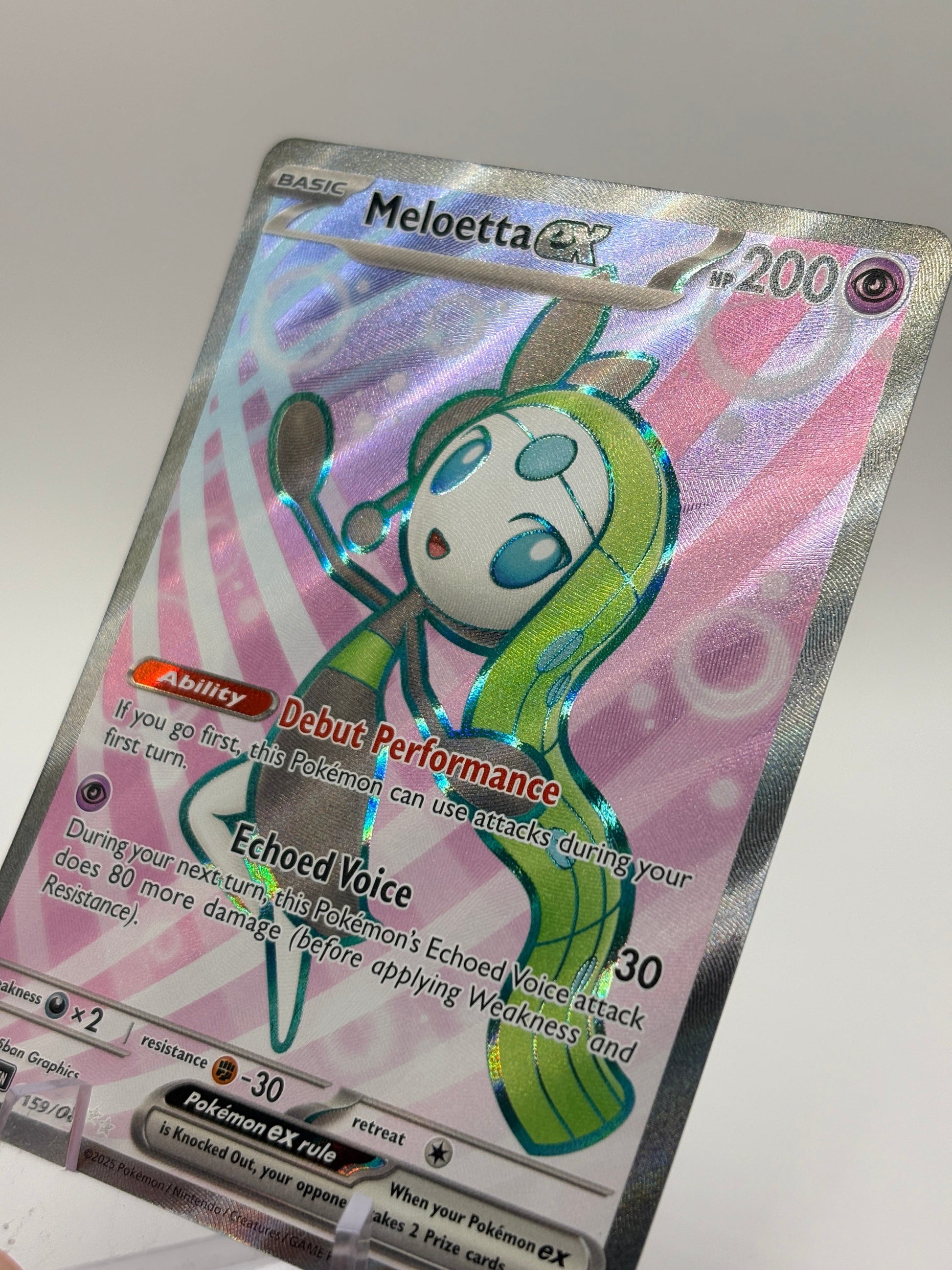 Pokemon TCG Black Bolt - Meloetta EX 159/086 Full Art Rare NM FRENLY BRICKS - Open 7 Days
