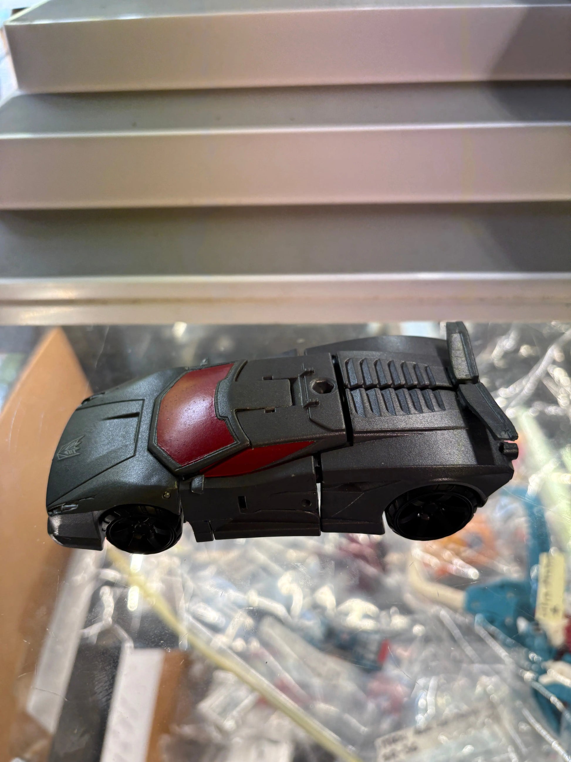 Transformers Decepticon Action Figure Grey / Red Car FRENLY BRICKS - Open 7 Days