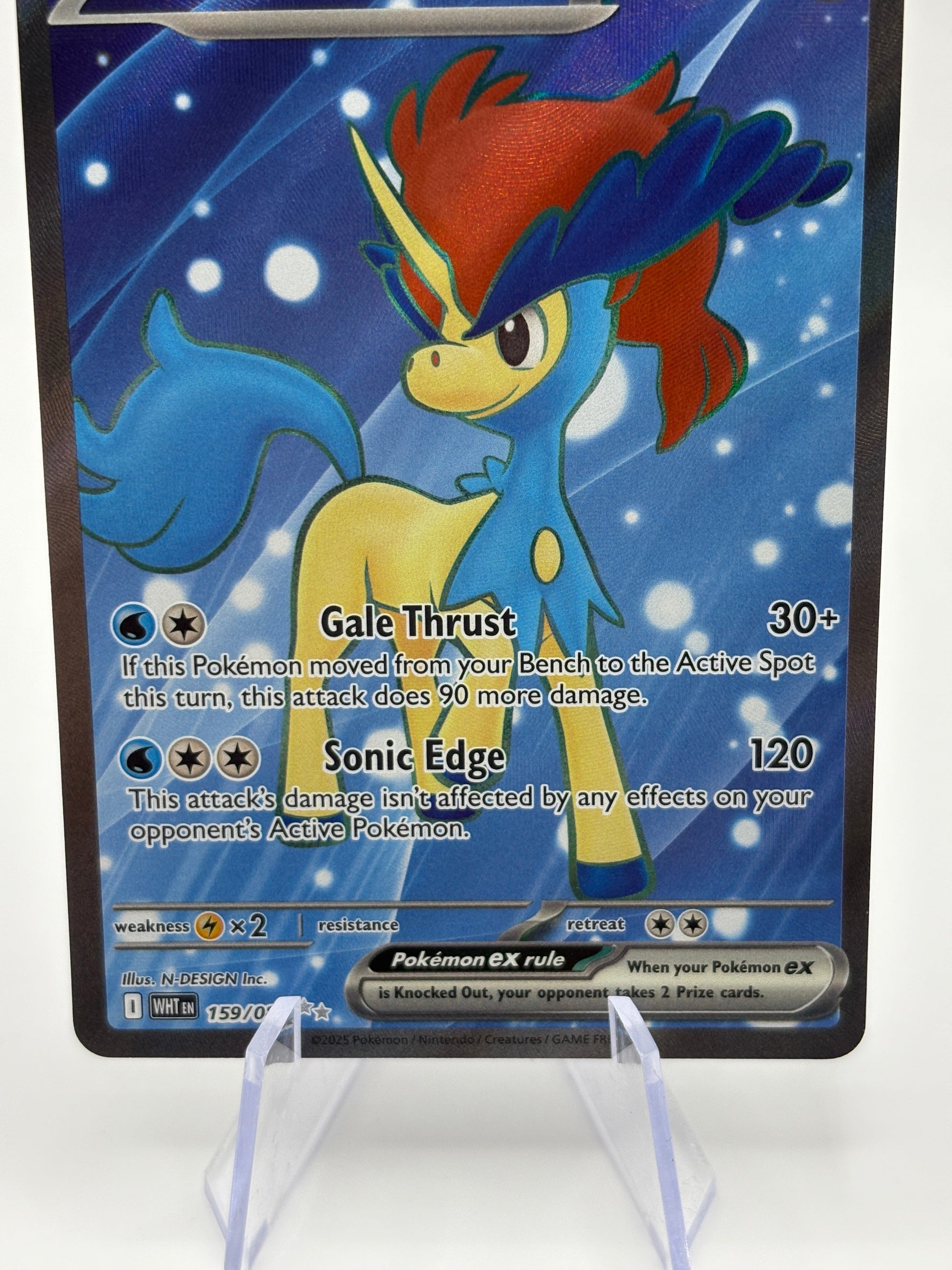 Pokemon TCG White Flare - Keldeo EX 159/086 Full Art Rare NM FRENLY BRICKS - Open 7 Days