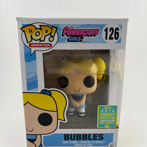 Funko POP Animation The Powerpuff Girls Bubbles #126 2016 Summer Convention Excl FRENLY BRICKS - Open 7 Days