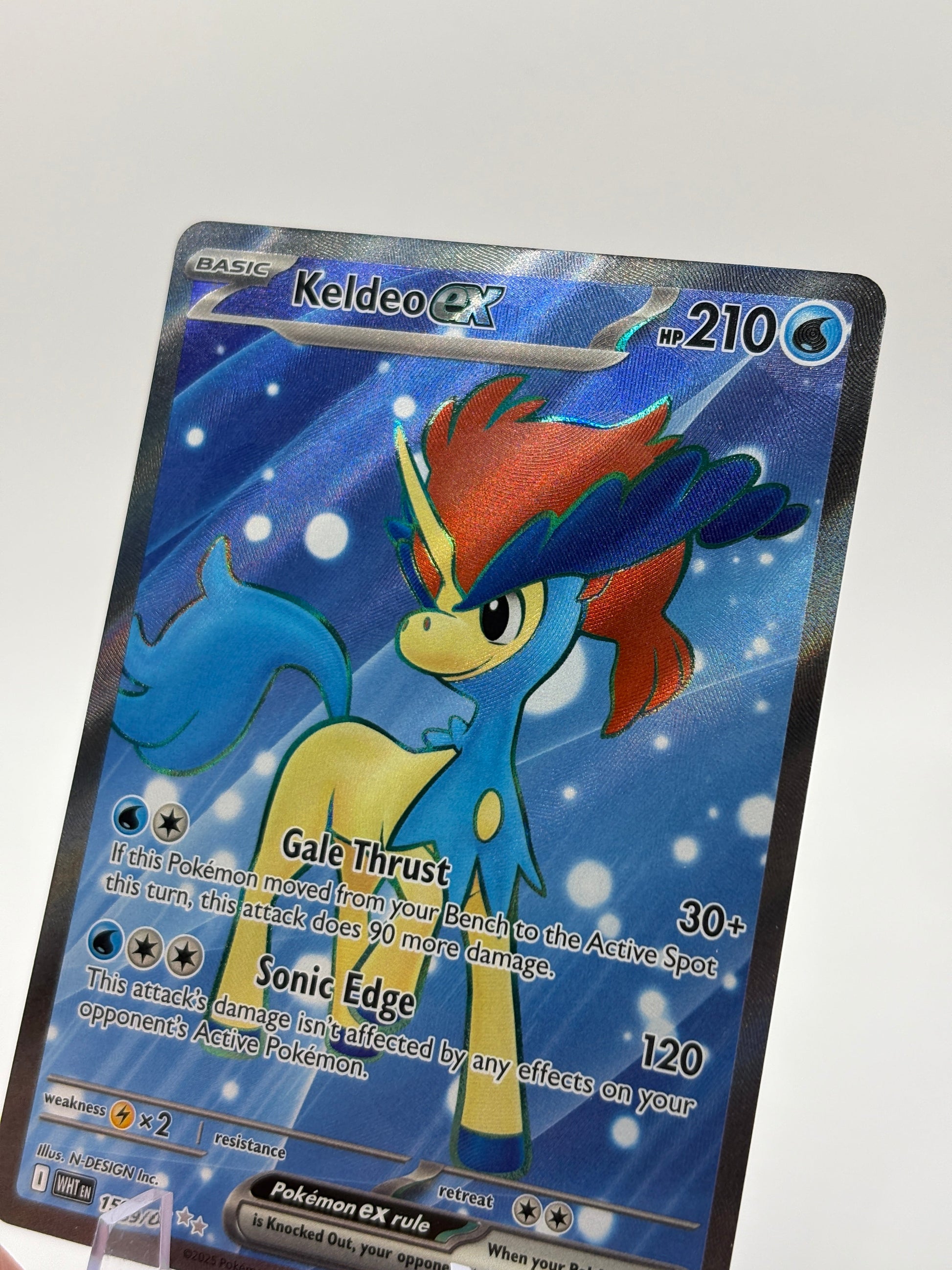 Pokemon TCG White Flare - Keldeo EX 159/086 Full Art Rare NM FRENLY BRICKS - Open 7 Days