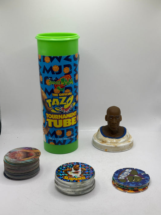Michael Jordan Space Jam Tazo The Official Tournament Tube Looney Tunes FRENLY BRICKS - Open 7 Days
