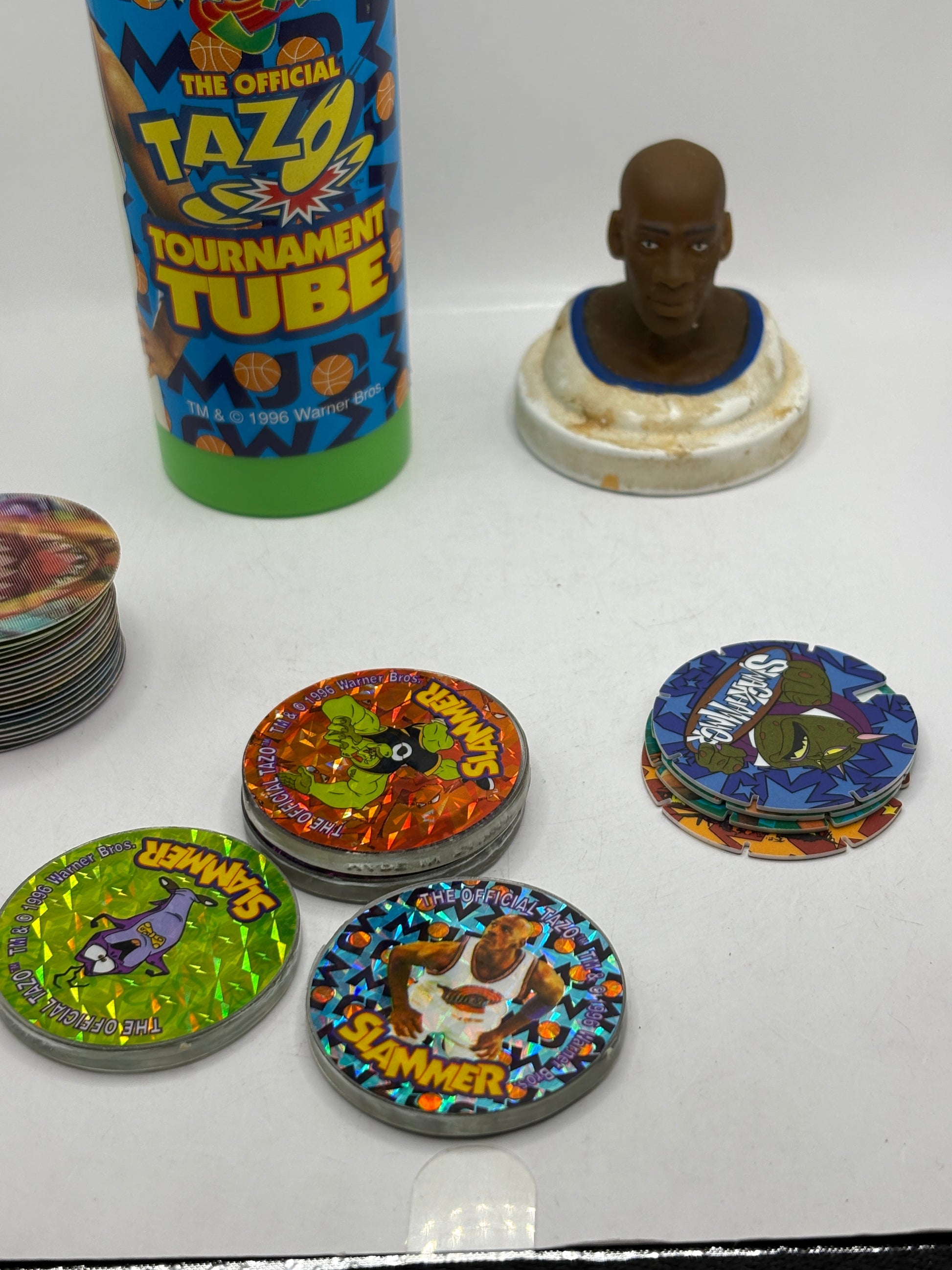 Michael Jordan Space Jam Tazo The Official Tournament Tube Looney Tunes FRENLY BRICKS - Open 7 Days