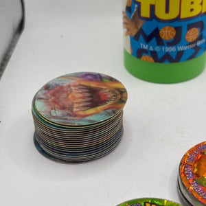 Michael Jordan Space Jam Tazo The Official Tournament Tube Looney Tunes FRENLY BRICKS - Open 7 Days