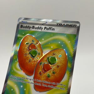 Pokemon TCG Mega Evolution - Buddy-Buddy Poffin 167/132 Ultra Rare Full Art NM FRENLY BRICKS - Open 7 Days