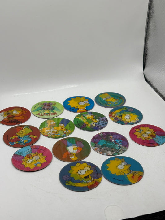 The Simpsons Tazo Magic Motion Lot Vintage 1990s FRENLY BRICKS - Open 7 Days